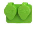 Contact Lens Cases, Ribbed Extra Deep, 1,000 ct. Lime Green