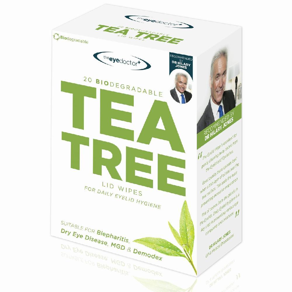 Tea Tree Lid Wipes 20ct, The Eye Doctor