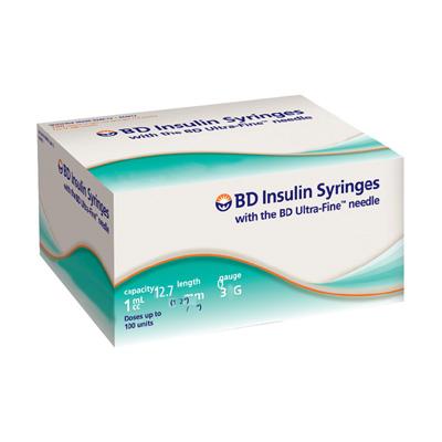 1cc Insulin Syringe, 12.7mm, 30G x 1/2